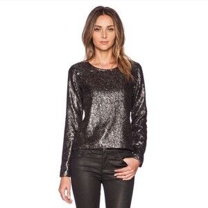 Lovers + Friends Bright Lights Gunmetal Top Hi-Low NEW WITH TAGS Extra Small